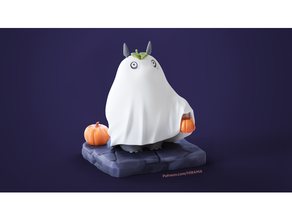 Bruxas vizinho Totoro fofa diorama assustador estúdio ghibli 3d print model - Mito3D