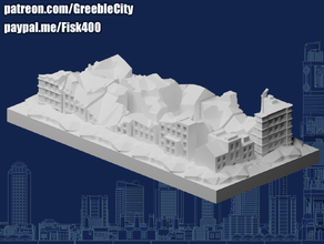 greeblecity ruines collatéral dommage greeblecityruines 3d print model - Mito3D