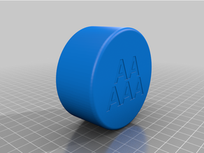 aa aaa batería soporte 3d print model - Mito3D