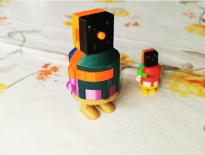 Puzzle Roboter 3d print model - Mito3D