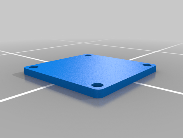 simple box enclosure 6x6x3cm m3 screw holes 3D print model - Mito3D