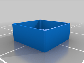 simple box enclosure 9x9x4cm m3 screw holes 3d print model - Mito3D
