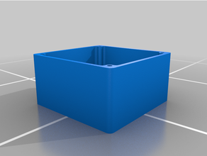 semplice scatola allegato 7x7x4cm m3 vite buchi 3d print model - Mito3D