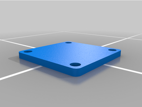 semplice scatola allegato 5x5x4cm m3 vite buchi 3d print model - Mito3D