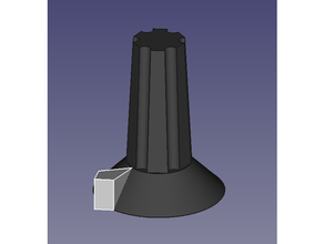 knob potentiometer 55mm 5mm-axle head poti 3d print model - Mito3D