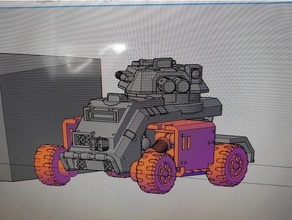 vtt petit chariot 40k astronaute 3d print model - Mito3D