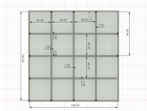 espace rangement boîte 4 4 196 196 4 espace rangement boîte 3d print model - Mito3D