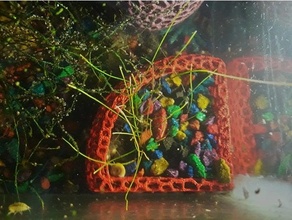 köşe akvaryum ekici bitki mercan köşeler tencere deko dekorasyon Maceta maceta bitkiler tank Voronoi 3d print model - Mito3D