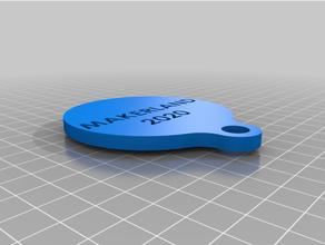 porte clave labhidouille llavero accesorios fablab porteclef 3d print model - Mito3D