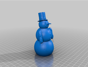 schneemann snowman christmas snow weihnachten weihnachtsdekoration winter decor 3d print model - Mito3D