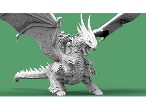 dragon knight - battle armed 40k astartes atlanforge cyber marine rider salamander space warhammer 3d print model - Mito3D