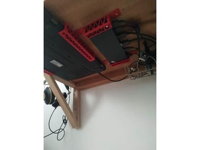 lenovo thinkpad thunderbolt 3 dock mount undertable wall 3d print model - Mito3D