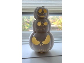 Licht Jack Skellington Kürbis Turm Disney Halloween 3d print model - Mito3D