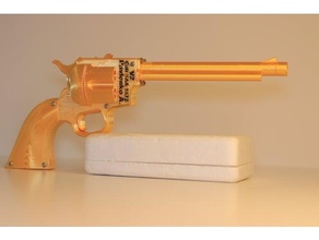 rubber band gun colt 45 saa 1872 3d print model - Mito3D