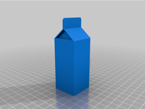 Saft Milch Box 16 Aktion Zahl Container Lebensmittel Spielzeug 3d print model - Mito3D