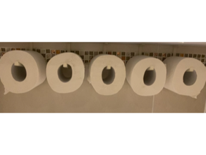 under-shelf toilet roll holder paper 3d print model - Mito3D