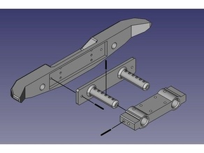 rc crawler bumper mount kit 3d print model - Mito3D