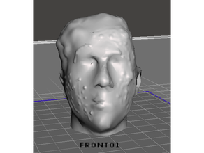realistisch Zombie Kopf ausblenden 3d Drucker Drucken Schrägstrich Arkham Grusel lcg Banane Blut Gehirn Gehirne Kappen sperren Zelle Käse Kreatur bearbeiten Gehege Spiel Geschenk 3d print model - Mito3D