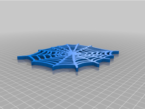 spiderweb 2 halloween blank 3d print model - Mito3D