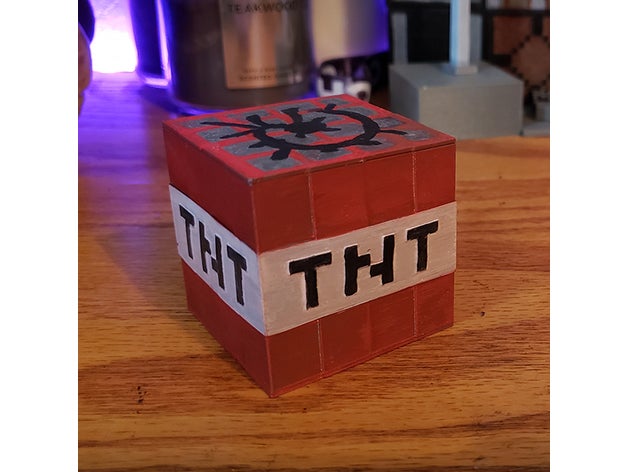 Minecraft tnt 3D print model - Mito3D