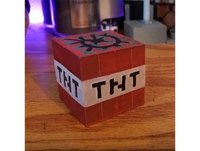 Minecraft tnt 3d print model - Mito3D
