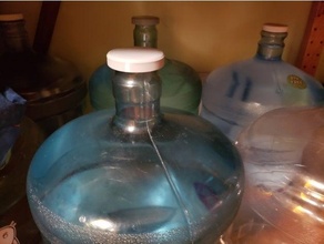 lid 5 gallon 19l water jug 19 liter litre gallons cap bottle 3d print model - Mito3D