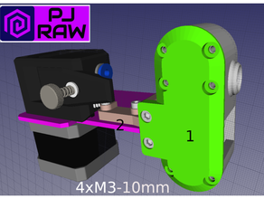 biqu b1 inteligente filamento sensor soporte bmg 3d print model - Mito3D