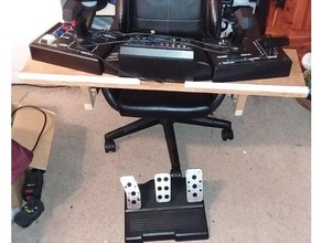vr desk hotas chair mount dxracer & gtracing gaming chairs dcs dlink dcs930l joystick office star citizen steel battalion x55 3d print model - Mito3D