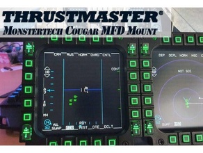 thrustmaster mfd puma écran table monter dcs 16 18 vol sim simulateur Jeu manette monstertech msfs msfs2020 multi fonction 3d print model - Mito3D