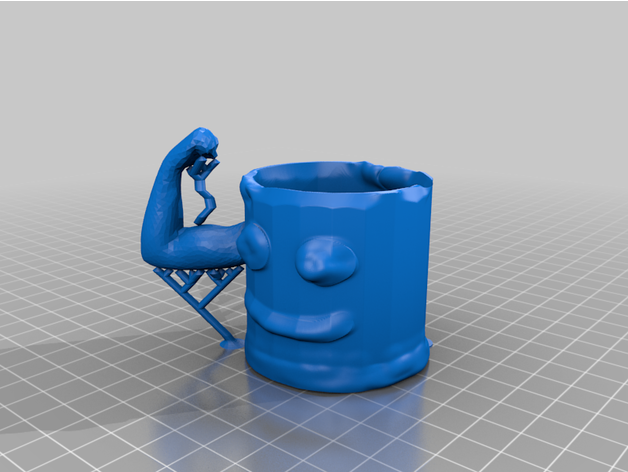 crazy cup 3D print model - Mito3D