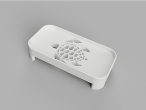 turtle soap holder soapdish dish tray 3d print model - Mito3D