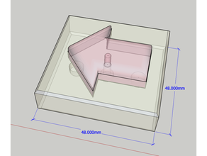 arrow magnet2 3d print model - Mito3D