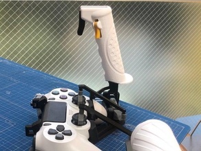 ps4 Dualshock oyun kolu Hotas hosas uçuş kontrolör star savaşlar 3d print model - Mito3D