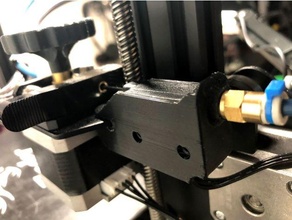 ender 3 filamento sensor montaje soporte Bowden tubo crealidad extrusora guía rail sens 3d print model - Mito3D