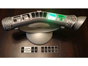 custom light saber 2 internals display lightsaber starwars star wars 3d print model - Mito3D