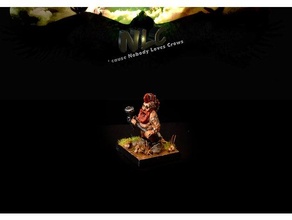 corbeau dwarven giant slayer dwarf fantasy nain tueur warhammer 3d print model - Mito3D