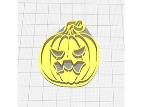 pumpkin cookie cutter halloween 3d print model - Mito3D
