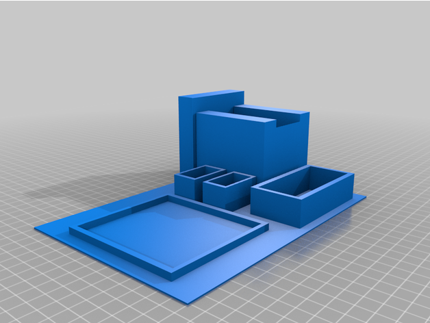 desktop organizzatore 3D print model - Mito3D