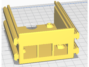 ender 3 doble carril frambuesa pi 4 caso funda oculto io montaje 3d print model - Mito3D