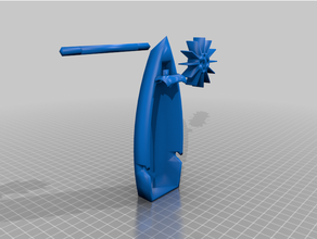 Gummi Band angetrieben Boot Windsheild Banane Zinn poo Remix Wind 3d print model - Mito3D