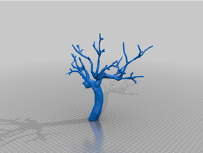 poly scatter tree terrain 3d print model - Mito3D