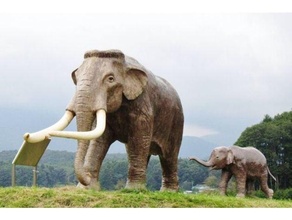 paléoloxodon l'éléphant mammouth préhistorique animaux laineux 3d print model - Mito3D