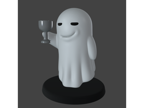 wine ghost earthbound ethereal fanart ghast mother 3 specter spirit spooky undead video game character 3d print model - Mito3D