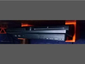 soporte Bajo escritorio ps3 schlank Halter Unterstützung Playstation 3 Unterregal 3d print model - Mito3D