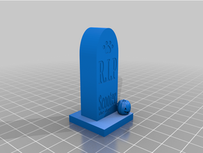 gravestone rook 3d print model - Mito3D