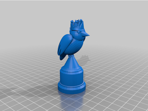 arrière cour oiseaux échecs ensemble 3d print model - Mito3D