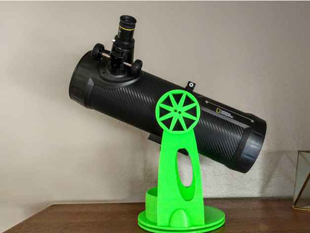 dobsonian mount short ng 114mm reflector telescope drcameron national geographic 3D print model - Mito3D