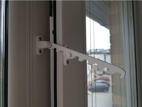 finestra titolare supporto gancio ventilazione sfiato 3d print model - Mito3D
