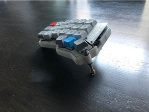 crkbd tented case mechanical keyboard 3d print model - Mito3D
