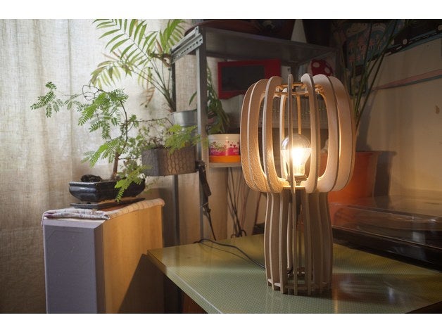 table lampe abat jour 3D print model - Mito3D